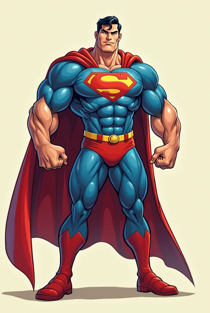 Superman muscle in underwear