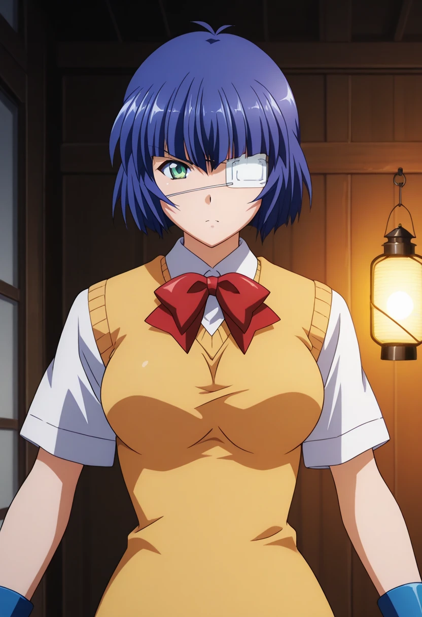 <lora:wetshirt:.8> in a sheer see through wet white shirt, (extremely detailed CG unity 8k wallpaper),(masterpiece),(best quality),(ultra-detailed),(best illustration),(best shadow),(absurdres), <lora:shidire:0.7>,hotaru, 1girl, solo, ringed eyes, hairband, blue eyes, purple hair, red nails, smile, hair ornament, flower, nail polish, hair flower, bottle, short hair, black rose, black flower, breasts, bow, ribbon, upper body, red bowtie, bowtie, rose, frills, red bow, large breasts, shirt, short sleeves, holding, bangs, white shirt, puffy sleeves, suspenders, hair ribbon, closed mouth, looking at viewer, puffy short sleeves, frilled sleeves, black hairband, frilled shirt, fingernails, buttons, medium breasts, red ribbon, high-waist skirt, black ribbon, ((torn clothes)), hard nipples, perfect nipples, nipples through shirt, nipples, (wet clothes), see trough clothes, braless,