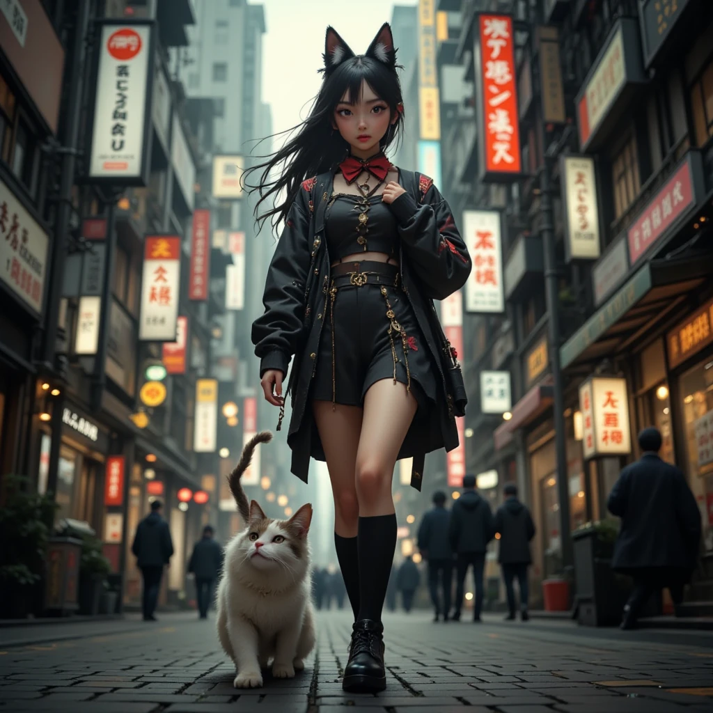 Beautiful Waifu, early 30s, brunette hair, fantasy rabbit girl costume 