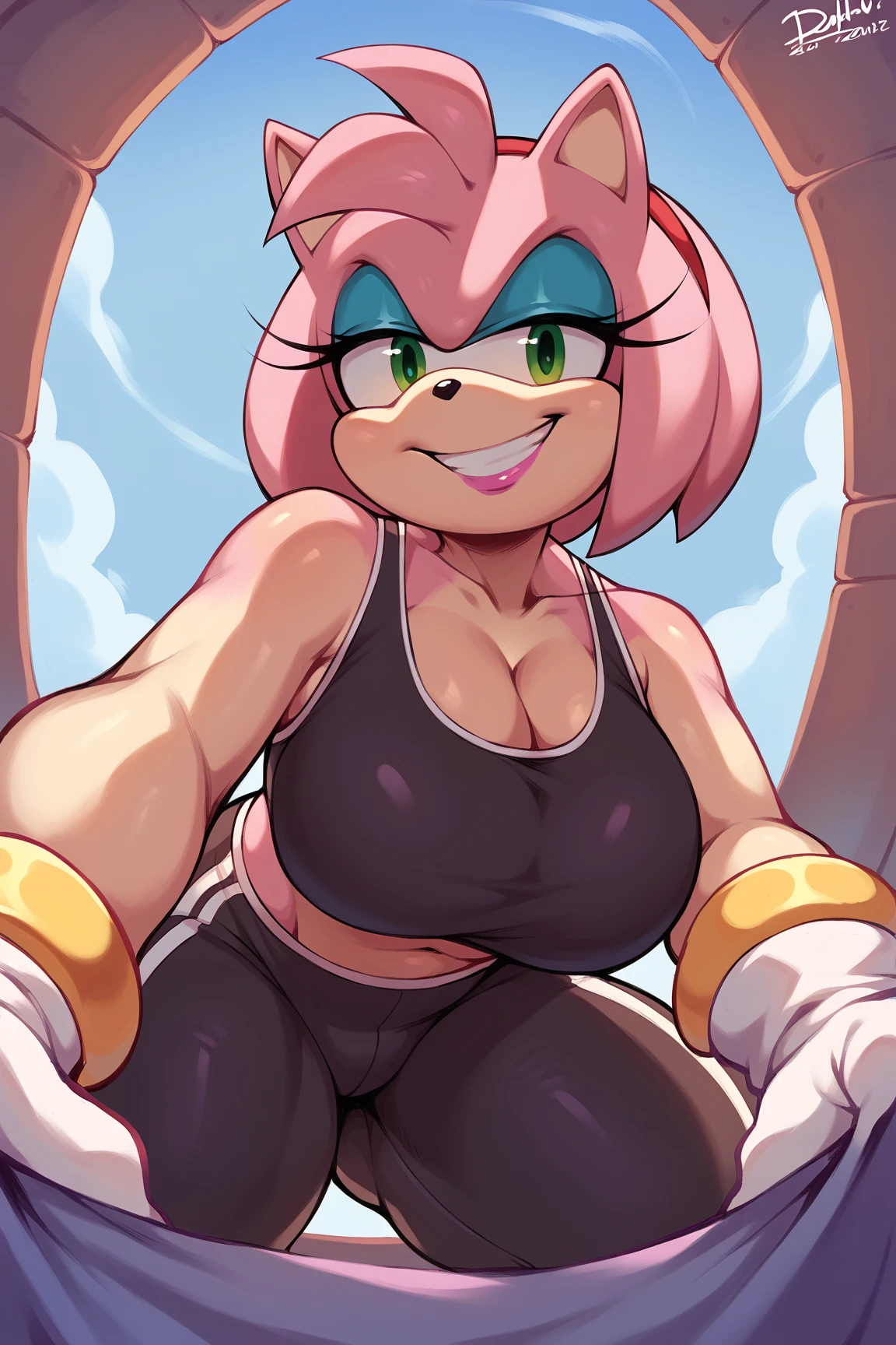 Amy Rose (Sonic the Hedgehog), (sonic series), masterpiece, high quality, high resolution, 1girl, 1futa, female, solo, (detailed beautiful faces), (perfect anatomy), none wearing clothes, nudes, huge breasts, nipples, huge nipples, abs, huge abs, huge muscles, flexing the biceps muscles, testicle, huge testicle, penis, huge penis, long huge penis, huge penis, huge penis, erection, full body, view at viewers, armpits, happy expression, blushing, cumming, semen, cums on breasts, cums on faces, testicle, tongue, sweaty, wet, armpits, musk clouds, gym background