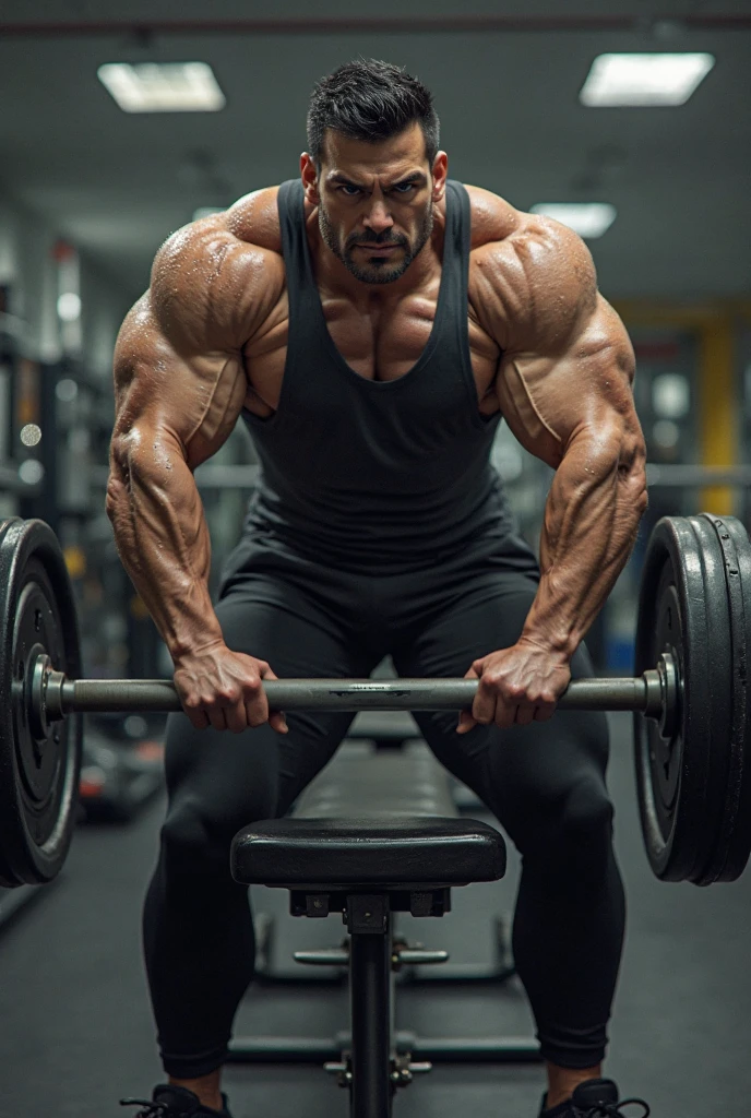 A person who lifts deadlift