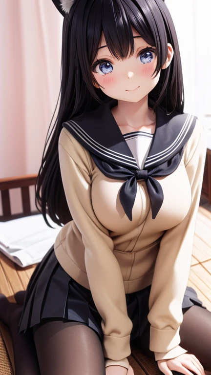nsfw, junior high school student, show off nipples under white shirt, see-through, panty lift, pussy juice, blush