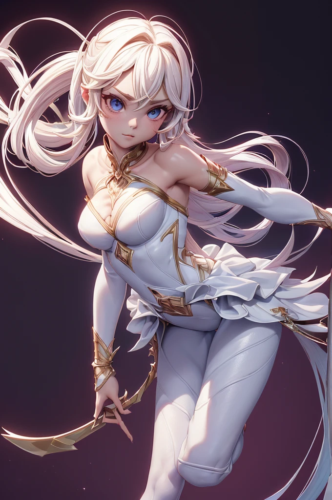 shiny thin hair, very long hair, ponytail, cute face, sweet slightly curly hair, fierce fighting, magic, (Jewel-like eyes), PRİNCESS, feathered headdress, (Noble dress), (Pure white gloves decorated with platinum), (White knee socks), (Delicate silver armor),  carrying a beautifully decorated slim sword, revealing clothes, blush, Holding it forcibly((Sex))are doing, ((My clothes were torn off until I was naked.)), Penis in vagina, (Semen in the vagina), (Overflowing semen), Excess semen, Fantasy