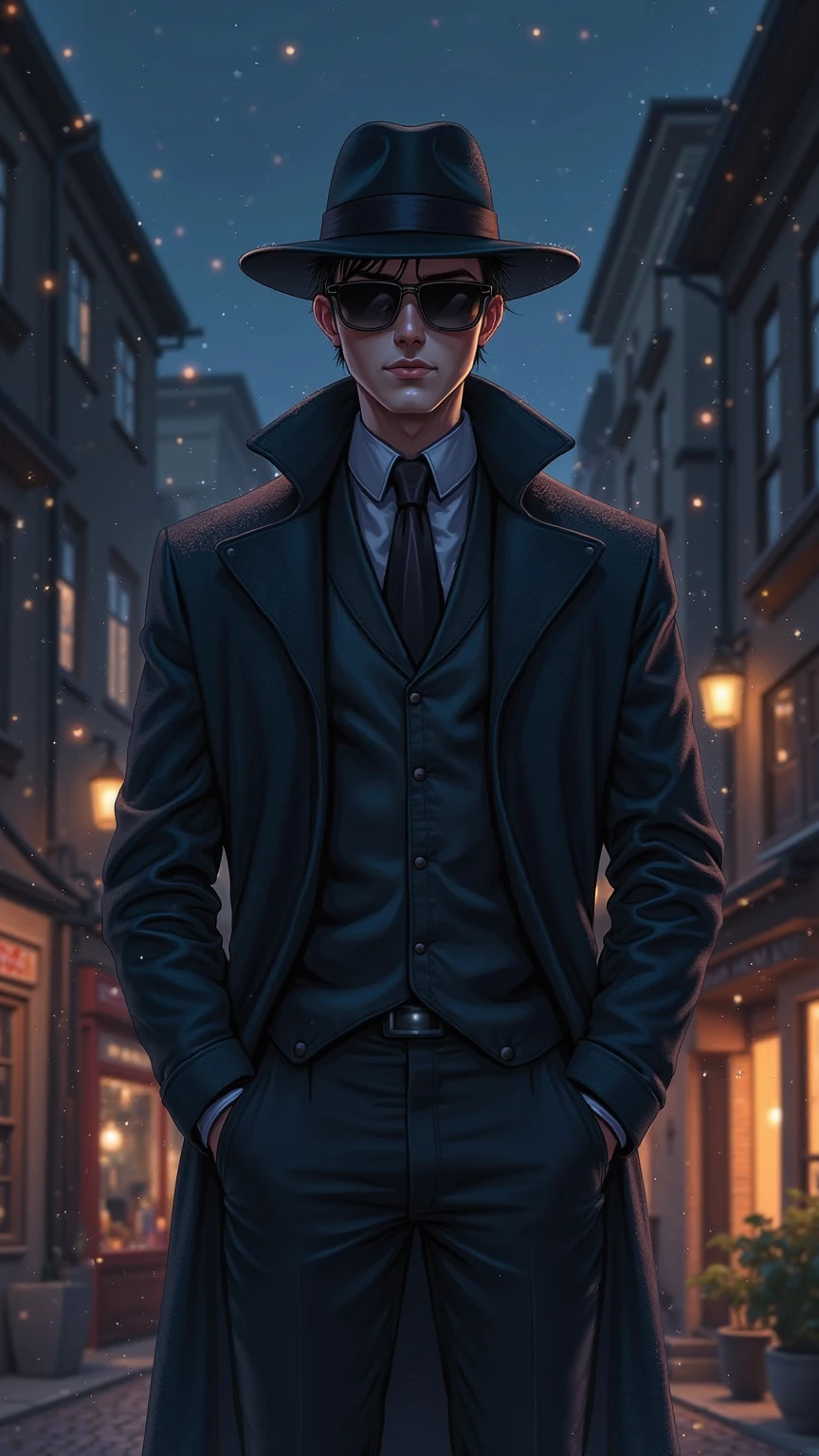 (masterpiece, best quality: 1.2), detailed face, (soft colors: 1.2, dark studio, edge lighting, two-tone lighting, dim light, low tone, ), a poster for a 1930s detective film \(style\), noir ,(noir atmosphere:1), dark atmosphere, emphasis on noir colors, 1930s (/style/), the red-haired detective donned the blue coat and stepped out into the cold night air, ready to follow the clues wherever they lead, trends in ArtStation, trends in CGSociety, Intricate, High Detail, dramatic, photorealistic painting art from Midjourney and Greg Rutkowski,