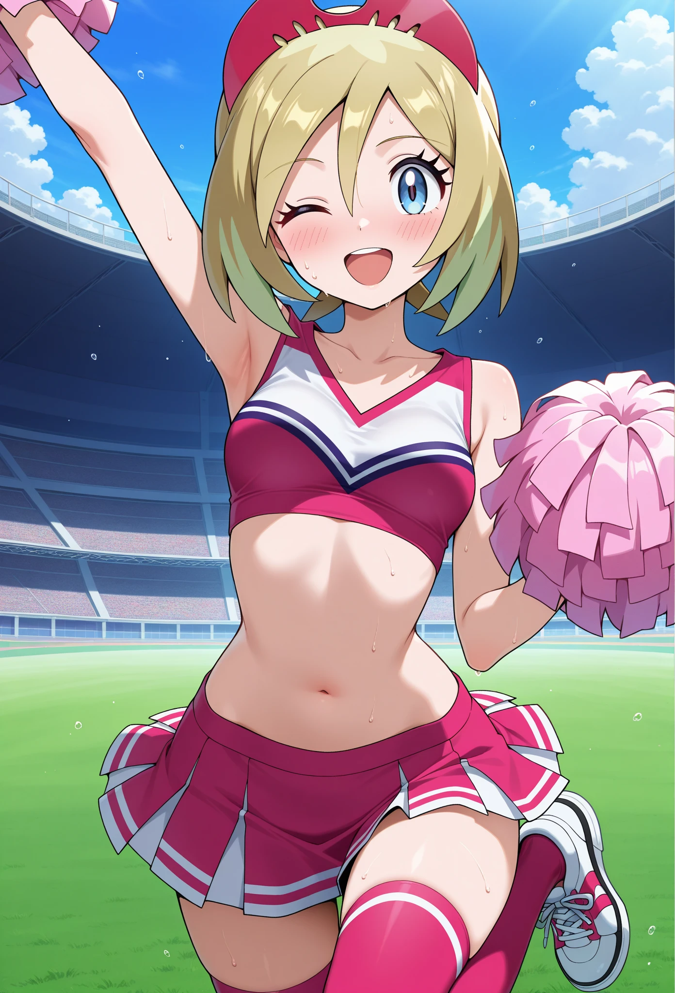 ((real quality:1.5)),((American)),(best quality), 1person,super ,blush,shame smile,((child 8 years old:1.5)),((135cm:1.5)),(((((nsfw))))),(nude),((little idle)),(sports shoes),(spread pussy)),(((sumail))),((Japanese idol)),(((pussy/vagina))),(spread her pussy),(uterus,urethra),(spread legs,pussy focus:0.5),((soro)),legs spread, about to be ravished, wet pussy, leg grab,((TOKYO mega City:1.3)),((sexy read cheerleader costume:1.5)),sports half tank top,cute aye,blondhair,
