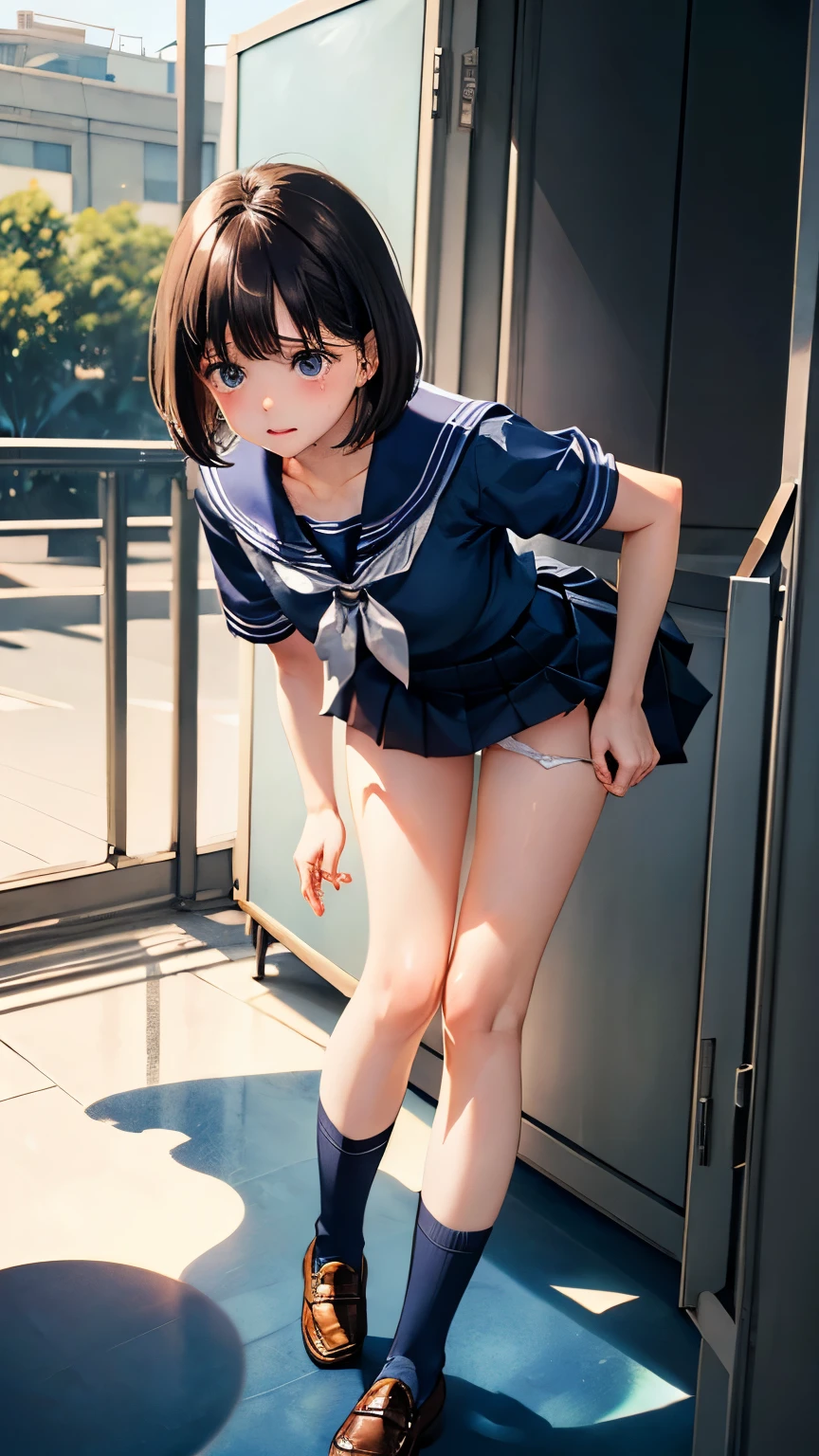 ((Card Captor Sakuraが男とin cowgirl position性交する:1.99)), ((realistic, highest quality, High resolution, real women pictures:1.69)), thin fabric leotard, ((16 year old girl:1.9)), curved body, thin waist, Beautiful girl having sex with a guy in cowgirl position, (slender body shape:1.7), (anatomically correct:1.007), (Card Captor Sakura spreads her legs wide and has sex in cowgirl position:1.79), Beautiful thighs, (Cowgirl pose with penis inserted into vagina:1.97), clothing that is close to the skin, Beautiful depiction of the vagina, nose too small, 16 year old girlが着衣セックス, saddle, in cowgirl position, (man exposes penis:1.87), Girl Straddling Man, (accurate limbs:1.67), Too cute small face, Body and costume are wet with lotion, (short-haired with bangs), (put your hands behind your head:1.5), Nostrils are not visible, (outdoor:1.4), (Card Captor Sakura:1.4), lips slightly open, (Beautiful woman fucks a man in cowgirl position), Card Captor Sakura is the cutest, (realistic background:1.6)