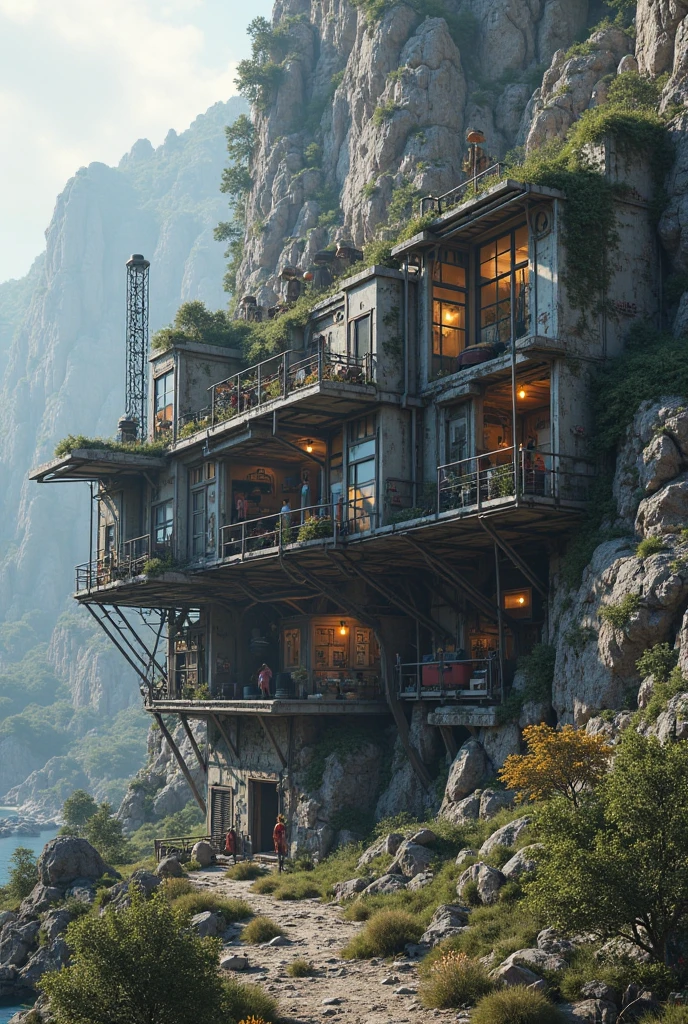 A post-apocalyptic shelter in the middle of a mountain for 8 to 16 ...