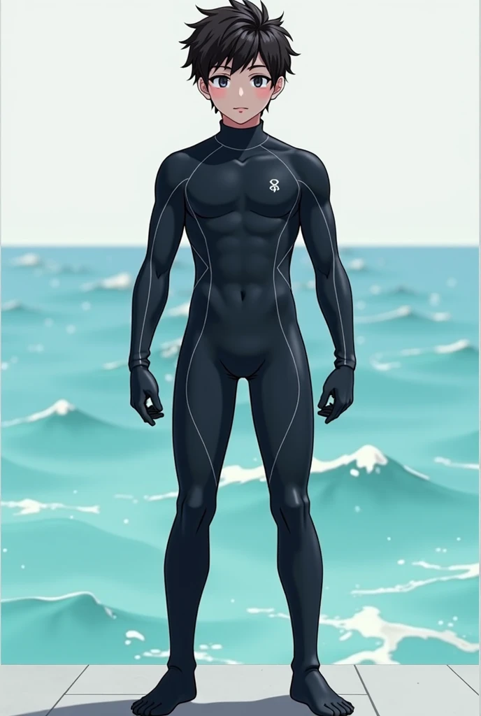 ((masterpiece, best quality, extremely detailed, highres, 8k, detailed face)),Four male surfers arm in arm, full body description, short black hair, university students