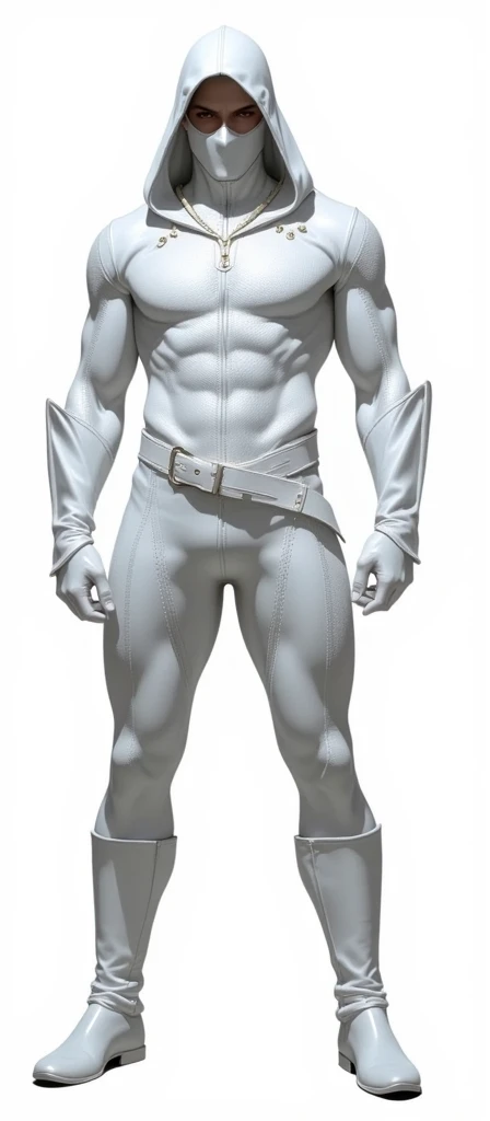 Cartoon style 3D cartoon style bulging muscles on white background