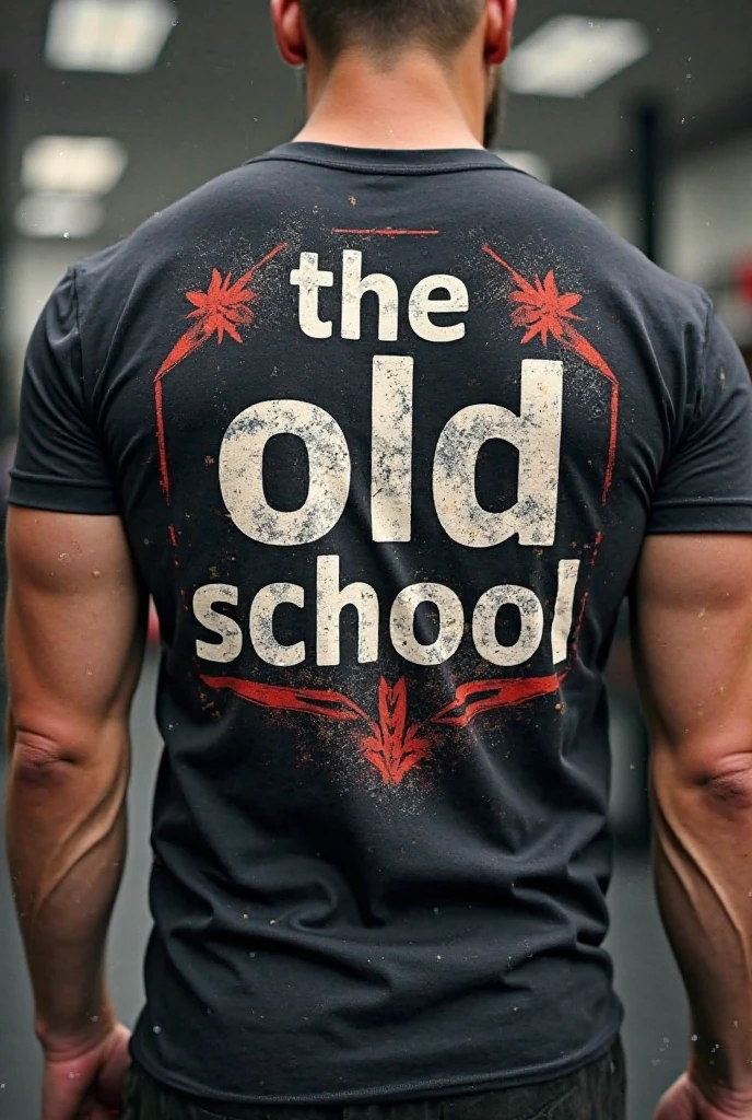 Make a logo about bodybuilding, with the title of old school 