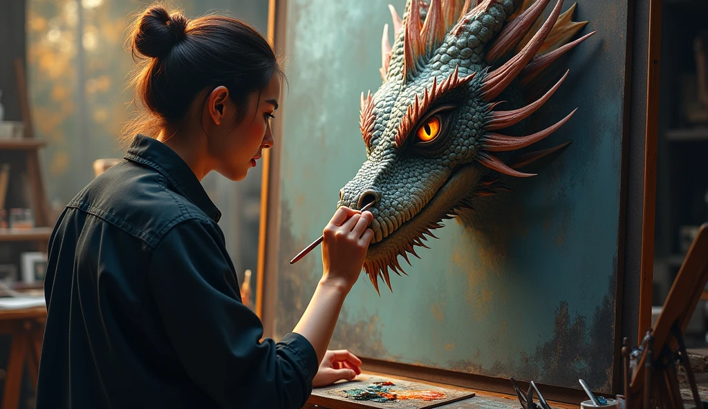 Finalize the Image: Use digital tools or traditional methods to finalize the image. Add colors, refine the details, and make sure the story is clearly conveyed.