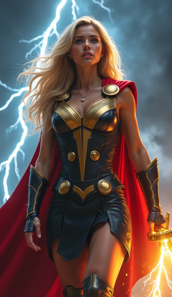 conjurer, wand, (side view:1.20), ((((( warlike), mythical), supernatural))), blonde, magical, high fantasy, full body portrait, waist up, clothed, outfit, (perfect eyes, huge eyes, focus on eyes, gaze:1.20), highest quality, HD, 4k, fstop, cinematic lighting, best illumination, cinematic, 18 years old, cute, fit, stunning, dazzling, atmospheric, vibrant, by Hubert Robert, by Andrew Atroshenko, (by Albert Lynch:1.30), character