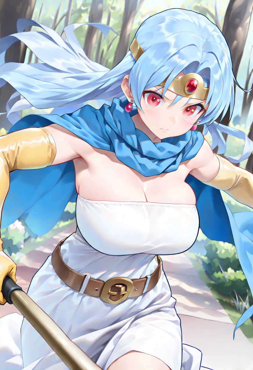 Leviathan_Megamanz, 1 Girl ,Looking at the viewer , blue hair, Blue eyes,Clouds background , Blushed , , Wedding ring, Glasses, blowjob, cum on mouth, pov, sex