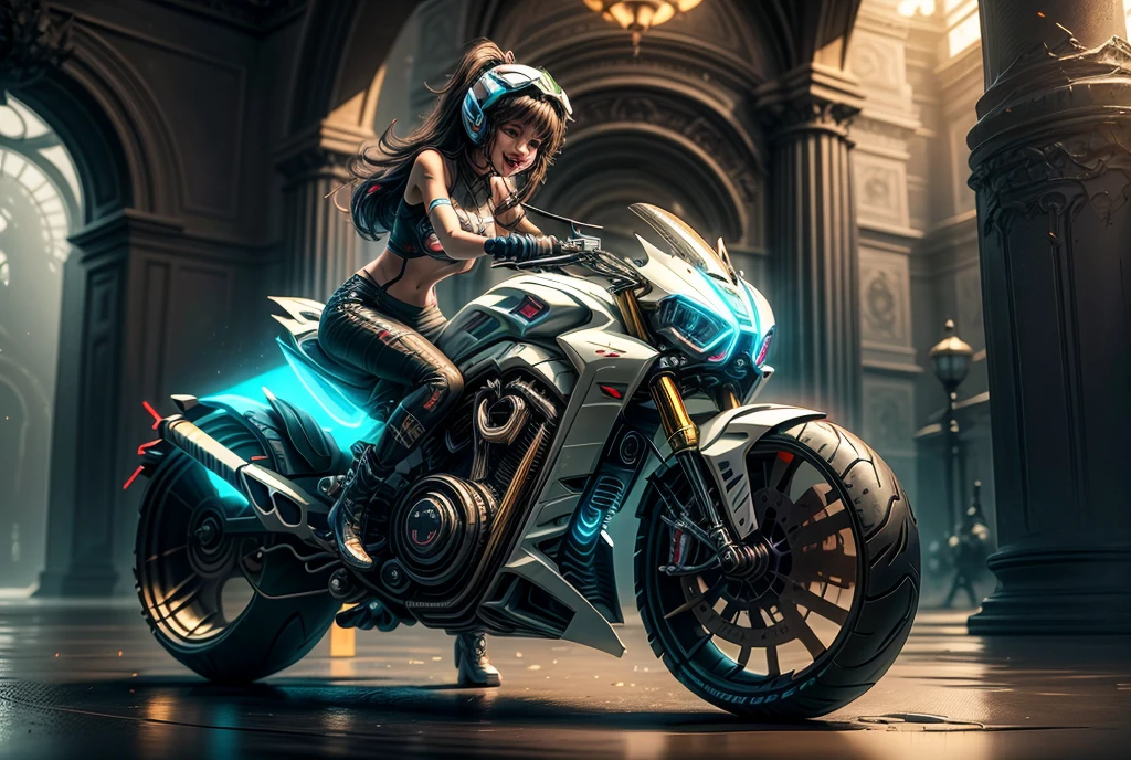 masterpiece, best quality, 1girl, ives , Mecha, beautiful lighting, (Neon light: 1.2), (night: 1.5), "masterpiece, best quality, 1girl, full body portrait, sensual pose, blue eyes, multicolored+silver hair:1.3+red:1.2+purple+yellow:1.3+green:1.3, sculpted legs and tempting curves, full breasts, pretty face, lots of water drops, cloud, Twilight, open shot, Watercolor, Neon light: 1.2, night:1.5, Mecha, beautiful lighting, bright neon light: 1.2, unforgettable mysterious night: 1.5"