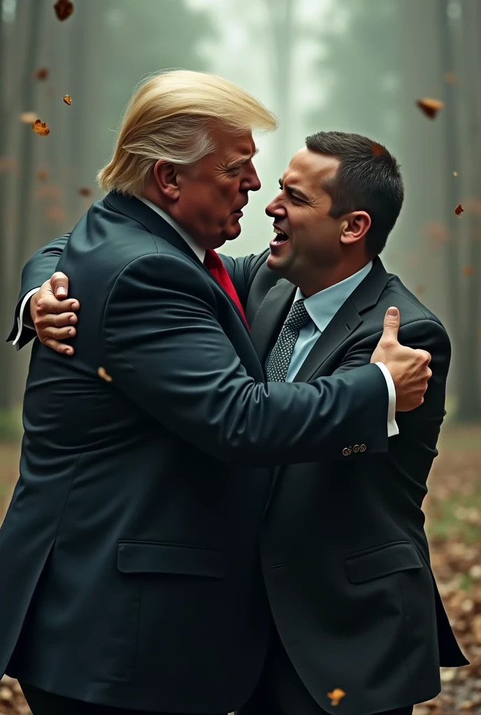 Ex PM Pakistan Imran Khan hugs Donald Trump as if he were his father. NO KISSES. They are father and son Imran Khan: very rich and kind old man. Wear an expensive suit Donald Trump: young man in humbler clothes but well dressed