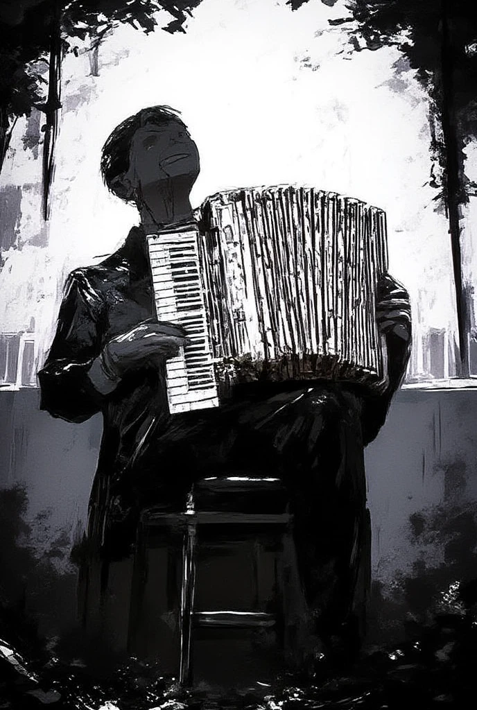 En primer plano, We see a 60-year-old man with an impressive muscle mass that reflects the strength accumulated over the decades. Your accordion becomes an extension of your body, y con cada nota que toca, He conveys the wisdom and experience of a life dedicated to music. His prowess with the instrument is a testament to years of practice and passion, and his strong, confident hands produce melodies that touch the heart of the listener.
A su lado, A 27-year-old, with an imposing physical appearance, He takes the microphone with a confidence that only youth can bring. Your toned muscles are the result of a tireless dedication to singing and training. A medida que su voz llena el ambiente, Your energy and vitality overflow, combining their natural talent with modern technology to create a unique musical experience.