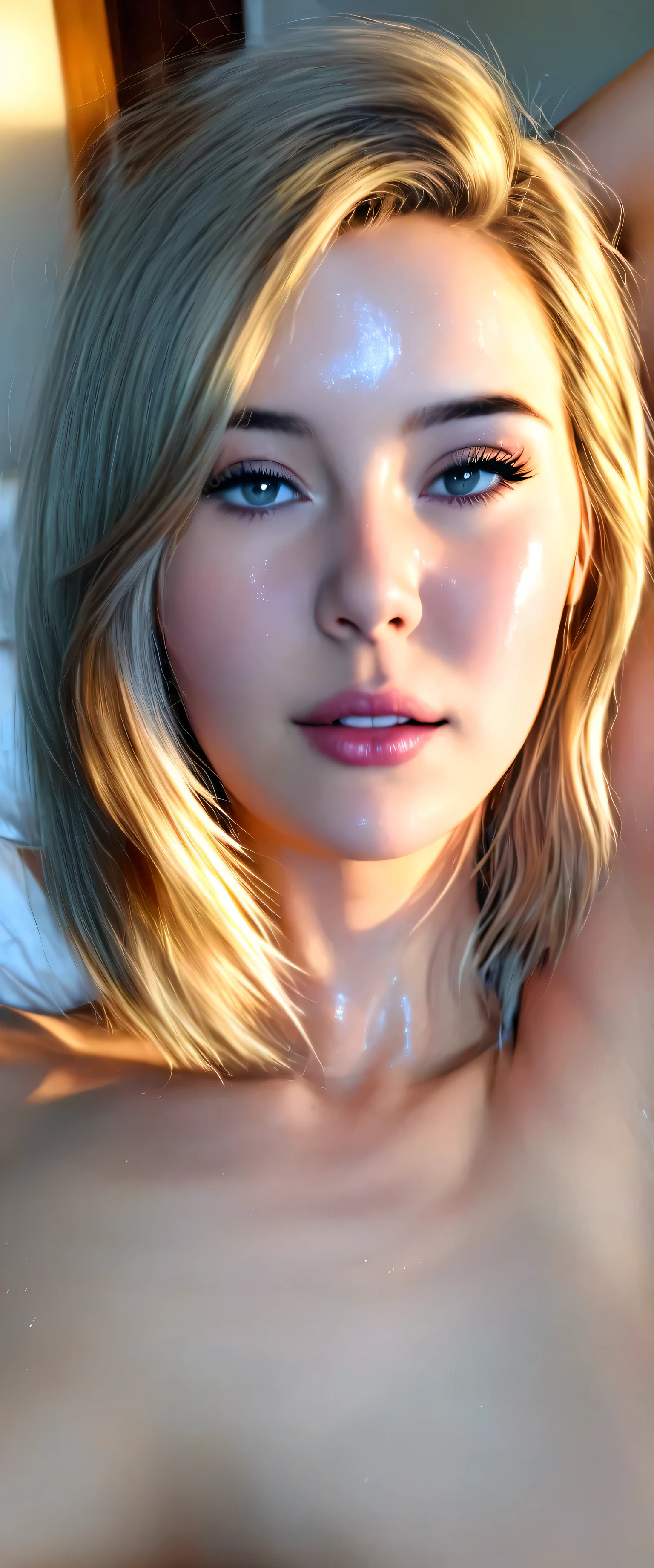 sfw,(female_orgasm):1.3, photo, high quality, photorealistic, 4k,8K,16K, hyper detailed, ultra realistic, soft lighting, warm colors, intimate, sensual, erotic, female figure, nude, woman's body, relaxed pose, flushed skin, pleasure expression, heavy breathing, trembling, sweat, tousled hair, detailed facial features, long eyelashes, parted lips, aroused, UHD,sfw,