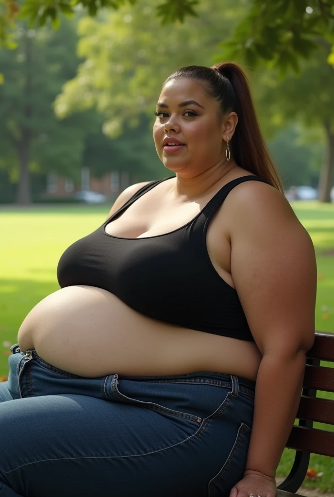 Extremely Morbidly Obese Salvadorian girl