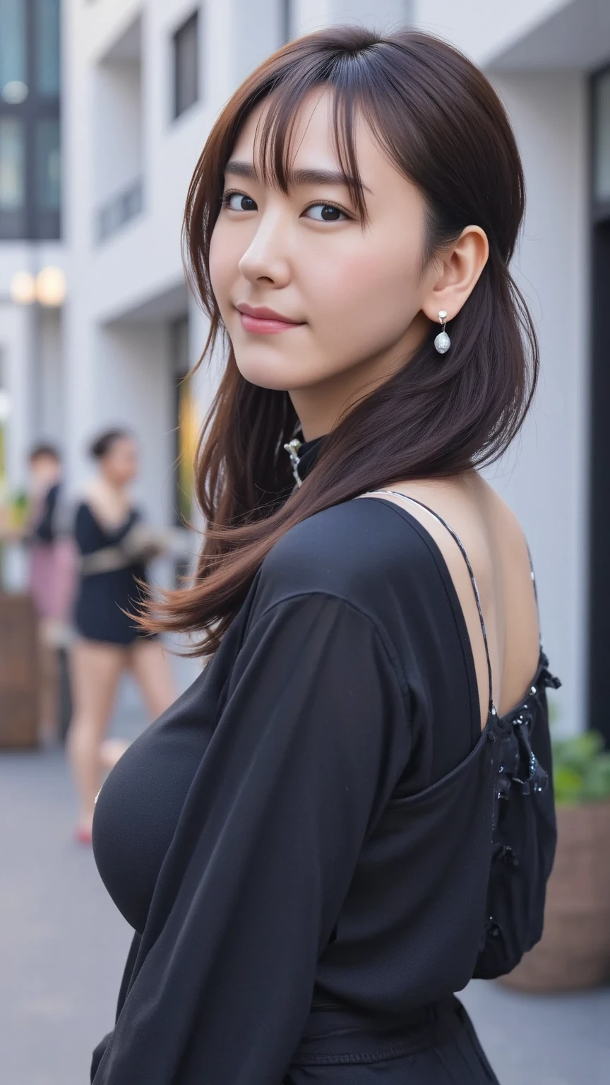(((best quality))),(((ultra detailed))),(((masterpiece))),illustration,(1 beautiful girl,solo),(short ponytail:1.2),(sheer apron:1.2),((bare shoulder,bare arms)),((slim,thin)),((small breasts,flat chest)),shopping, market, meat, bustling,early morning,bright eyes, flushed face, lively appearance, energetic, vendors, calls, wares, plastic sheets, spices, haggling, examining, cuts, beef, stall, butcher paper, scale, kaleidoscope, colors, sounds, fruits, vegetables, animated, talking, joking, background, food stall, breakfast rolls, vendor, steaming, fresh bread, butter, early hour, energy, chatting, vibrant, chaotic, community,((night scene,outdoor)),(surrounded by crowded crowds:1.3),((from front,upper body))