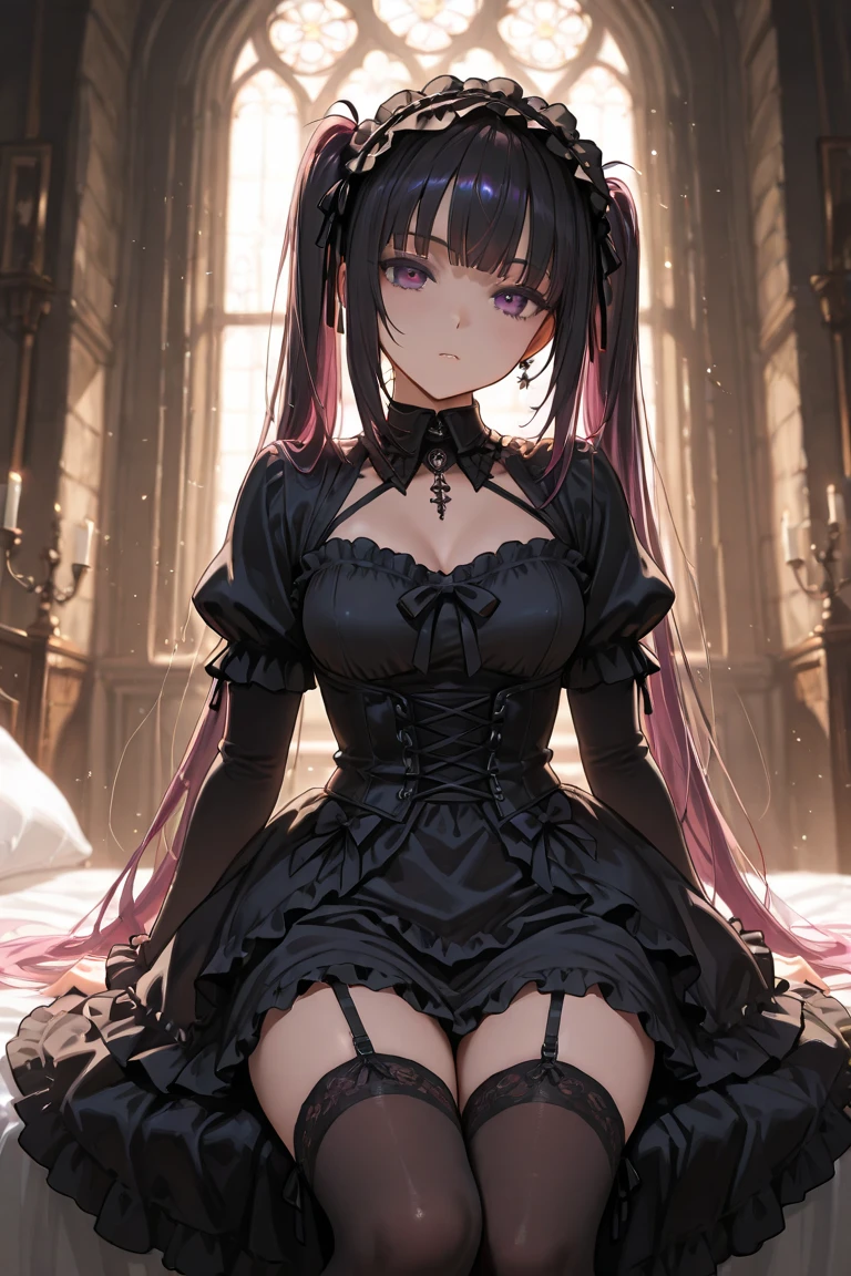 beautiful girl,Visual Kei,Jewelry Eye,Beautiful Eyes,Gothic Lolita Fashion,A princess-like bedroom,