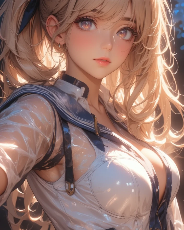 masterpiece、ful:1.3,realisitic、Ultra Micro Photography、top-quality、Wallpapers with extreme details CG Unity 8K、frombelow、intricate detailes、(1 rapariga)、Flowing in the wind,dynamicposes,dynamic ungle,((White sailor、Red big bow tie))、(Outline of the iris, Details of face:1.5、Bright blue eyes、Beautiful expression、beautidful eyes、shinny eyes、thin lipss:1.5、thin and sharp pale eyebrows,、long dark eyelashes、Double eyelashes、Thin, thin and muscular,,,,,a small face、perfectly proportions、big breasts thin waist、Visible Pore、Young Face、Sad look,seducting smile、perfect hand:1.5,highly dramatic picture、Strong natural light、sunlights、exquisite lighting and shadow、((kosmos:1.3,Saturn:1.5、Saturn ring:1.5、The sanctity of destruction and birth,cosmic background、rays of moonlight、Dynamic backgrounds、细致背景)),(a sailor suit)、(skirt rift:1.8)、(masterpiece、top-quality、hyper pretty face、write、zettai ryouiki、thighs thighs thighs thighs、see the beholder:1.4)、Super beautiful girl、gardeniass、8K、EF 50mm、Official art、Raw photo、absurderes、frombelow、is standing、(sad、angry:0.5)、 slender、Small waist、Thin arms、breasts of medium size,、face lights、Soft lighting、Warm colors、film grains、chromatic abberation、foco nítido、naturey、Frankness、extremely detailed eye and face、(、bokeh dof、blured background、White lace panties:1.2)(8K、RAW Photos、top-quality、masterpiece:1.2)、(realisitic、Photorealsitic:1.37)、1Beautiful Japan High School Girl、perfect bodies、20yr old、Medium Boob、(Light shines on the face and chest)、(((((underboob)))))、Lower breast、Oily skin、skinny、 (Sexy uniform with a slight view of the underside of the chest)、(Visible lower milk、Uniform with navel and ribs visible)、Super Ultra Mini Skirt with visible hipbones and lower abdomen , (Nebula background), (Full body shot), 1girl in, Solo, (European youth:1), Red sailor collar, Dark blue pleated skirt, ((Golden white hair、Straight hair,poneyTail)), (Purple eyes:1), ((White lace underwear is visible)),Beautiful face, Highly detailed face, Highly detailed eyes, highly detailedskin, Skin pores, Subsurface scattering, Realistic pupils, Full face blush, Full lips, Detailed background, depth of fields, Volume Metrics, Sharp Focus,(((posterior view))),((Looks Back))、((T-back panties are visible)),