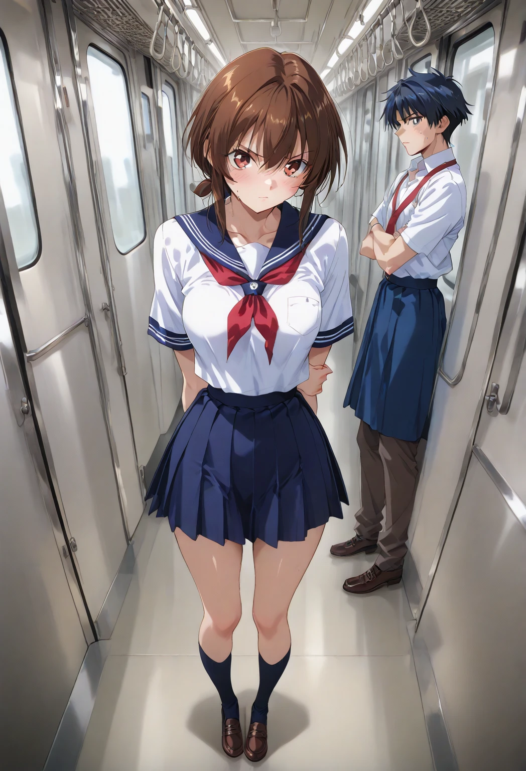 School、In the classroom、Sitting in a chair、Girl、Girl、Short、Younger、Lower school year、Baby Face、flat chest、Dynamic Angle、masterpiece、best quality、ultra-detail、Great Khan、The air conditioner is broken、Summer sunshine、Miniskirt、Panties、bra、Spreading legs、Looks hot、Raise one leg、The desks are lined up、corridor、window、Seems like a hassle、Complaining、There are several classmates behind me.、Clothing、Untidy appearance、Her chest is exposed、Wide Stride、Fan、With his mouth open sloppily