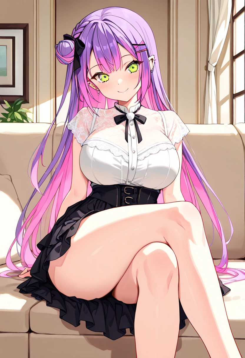 Browsing Caution,Hololive,natsuiro matsuri,One-sided tail,Bunny girl,Bunny ears headband,Fishnet tights,High heels,Sitting,Spread your legs,M字Spread your legs,Small breasts,Mischievous,Licking one&#39;s lips,background:casino