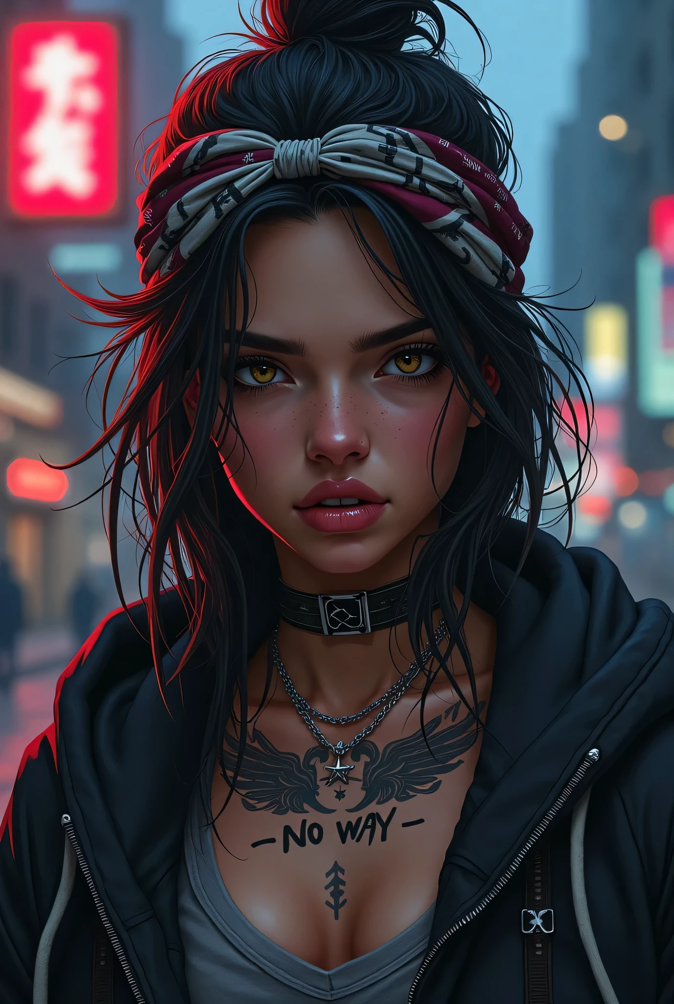 ultra-detailed,realistic,[anime:1.1],vibrant colors,[portraits:1.2],[illustration:0.9],sharp focus,hair strands,expressive eyes,longeyelashes,detailed lips,smooth skin,tiny freckles,colorful eyes,soft shadows,stylized background,traditional hand-drawn style