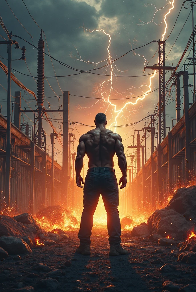 Background: Start with a deep, moody background—perhaps a city at night with dimly lit streets or abstract shadows and clouds to symbolize the darkness.Main Imagery: A figure standing tall or breaking through chains, symbolizing strength and resilience. Light beams should be bursting from behind the figure, representing the transition from "Andhera" (darkness) to "Ujaala" (light). Incorporate explosive, fiery elements to highlight the "bomb" metaphor in the song.Text Design: The title "Andhera Se Ujaala" should be bold and glowing, with the word "Ujaala" in a brighter color (like gold or white) to stand out against the dark background. Use graffiti-style or modern street fonts to maintain the edgy vibe.Details: Add the artist’s name in a smaller but impactful font under the title. If there are any other credits, keep them minimal to avoid clutter.Color Scheme: Stick to a contrast of dark tones (black, navy, deep purple) with bursts of bright, vibrant hues (yellow, orange, neon) for the light.