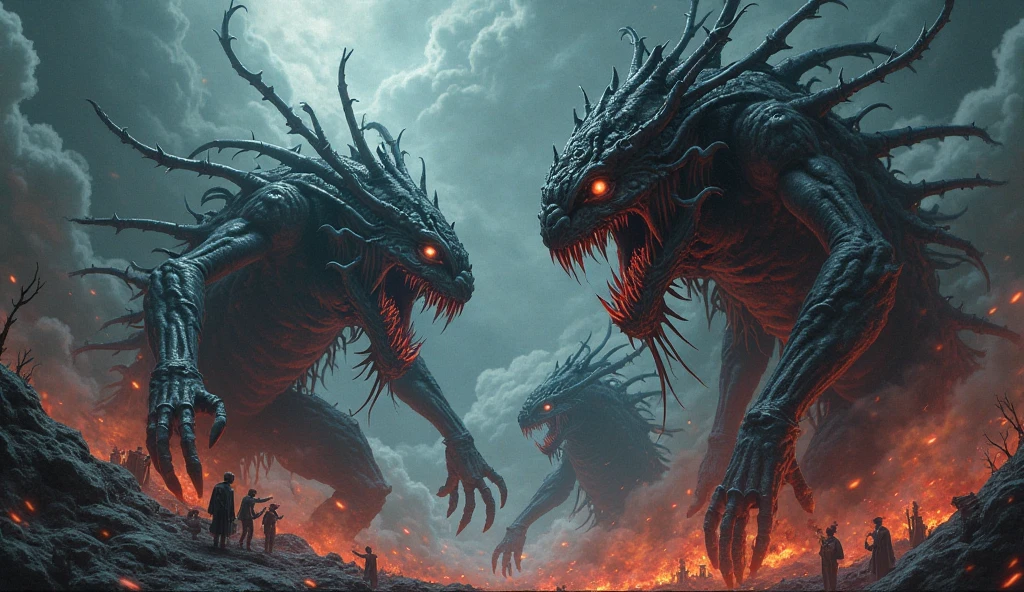 Demon fight, Some dead on the floor and lots of blood and guts spilled