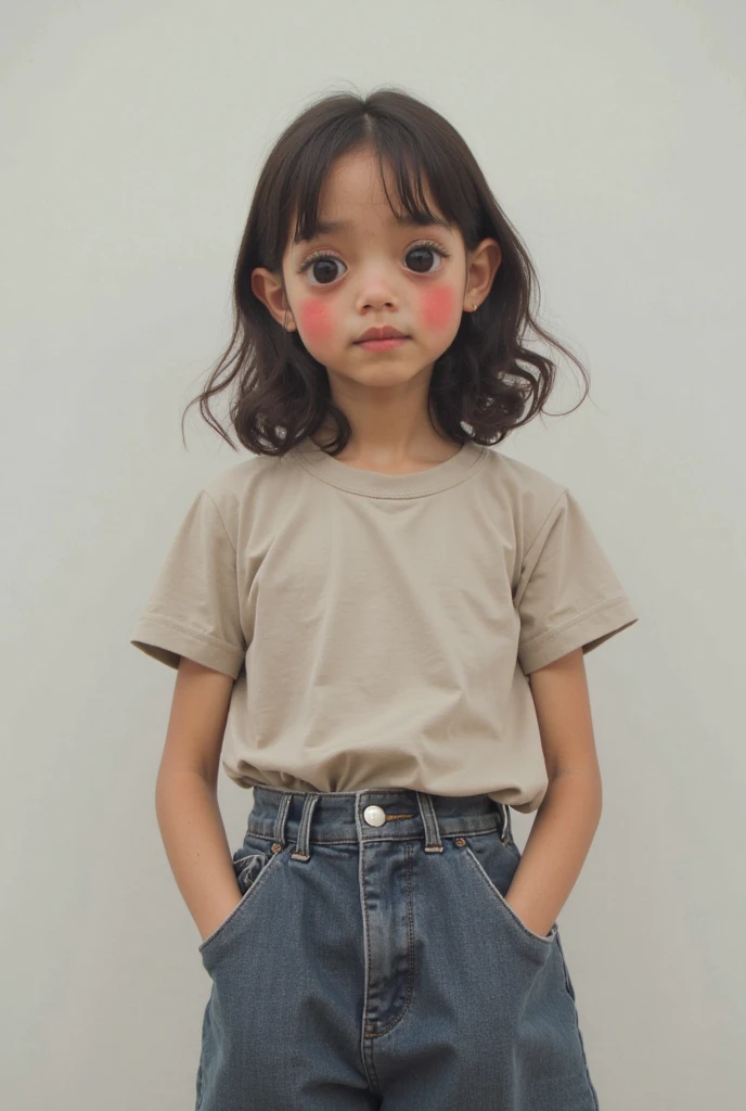 Very cute and baby-like face, Very cute and baby-like face, G-String, Angry pose, Angry face, (((MALAY GIRL))), masterpiece, High quality, UHD 45K, Realistic face, Realistic skin feeling , A Malay Lady, 8 years old, Very cute and baby-like face, (((FLAT CHEST))), (MATRIX WORLD), ((look In front at the camera and SADNESS)), (((short red hair style))), (((CUTE GIRL))), ((PASTEL RED LIPS)), ((PASTEL YELLOW BLOUSE)), ((CHUBBY)).