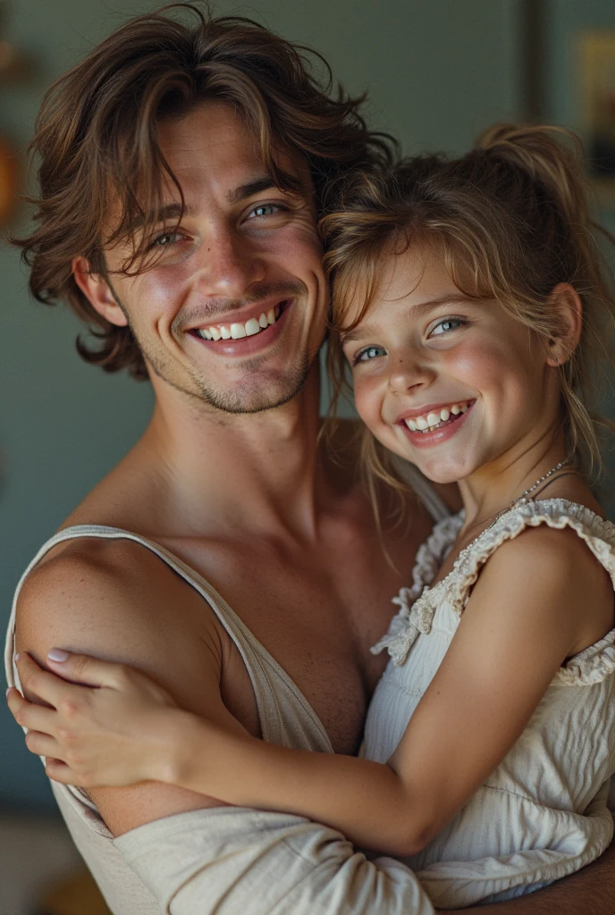A cute girl with sex boy