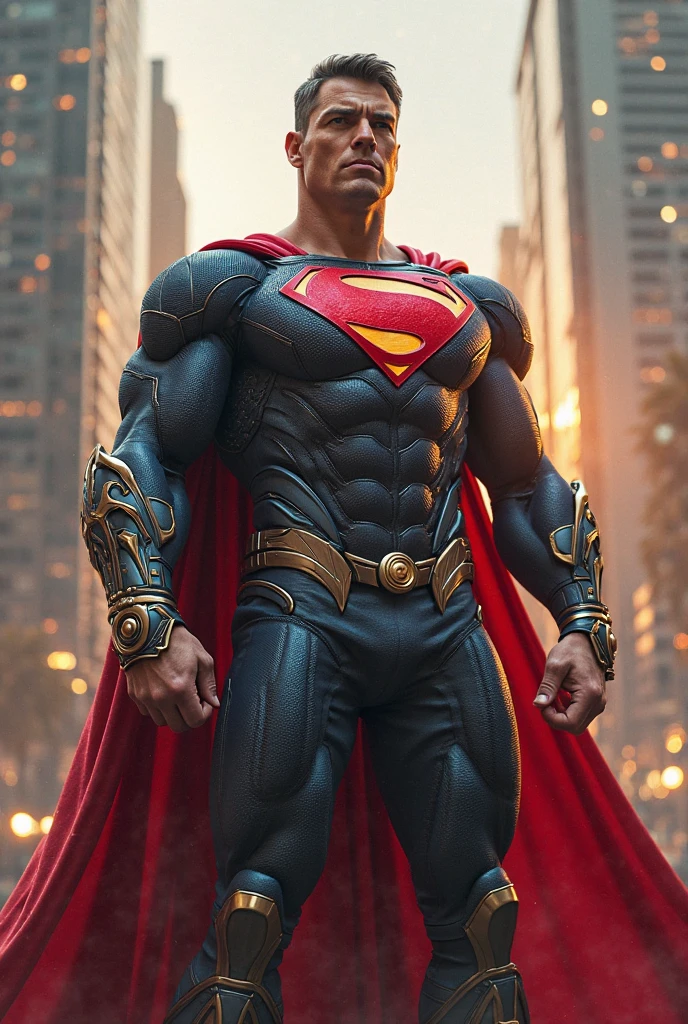 Hrithik Roshan in Superman suit,realistic, unreal engine,fully detailed