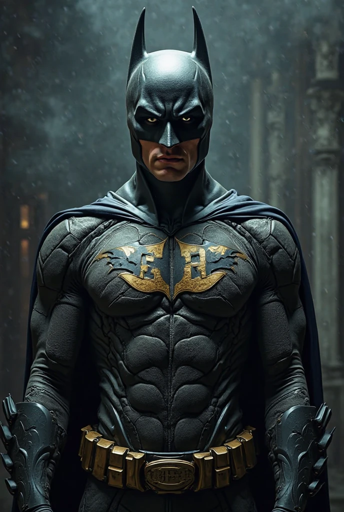 mortal kombat batman character concept super strong, muscular, ABS, 35mm lens, photography, ultra details, HDR, UHD, 8K