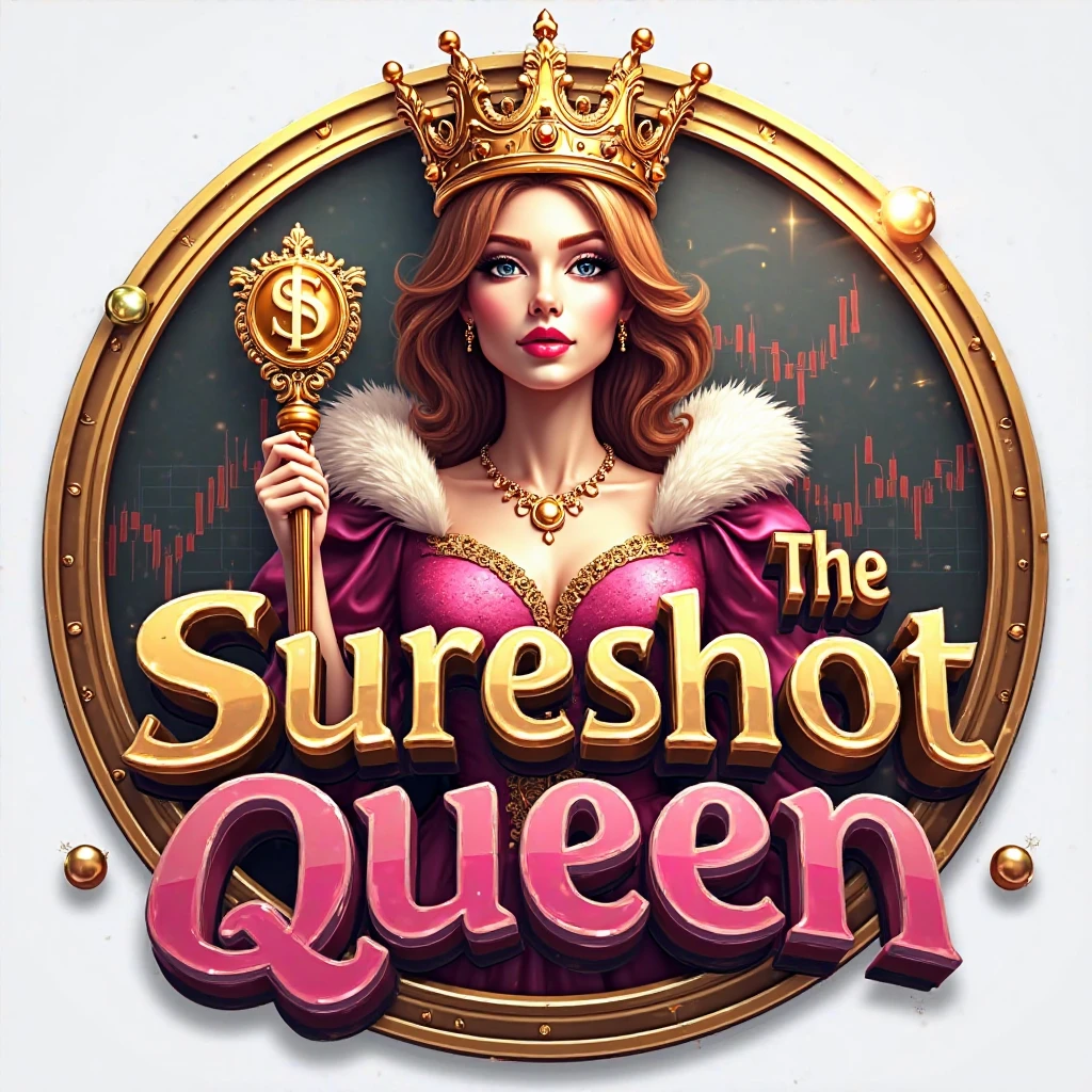 Create a logo for a dp of  an online casino platform named fortune queen using a sexy girl with the name written on the logo in the middle of the picture