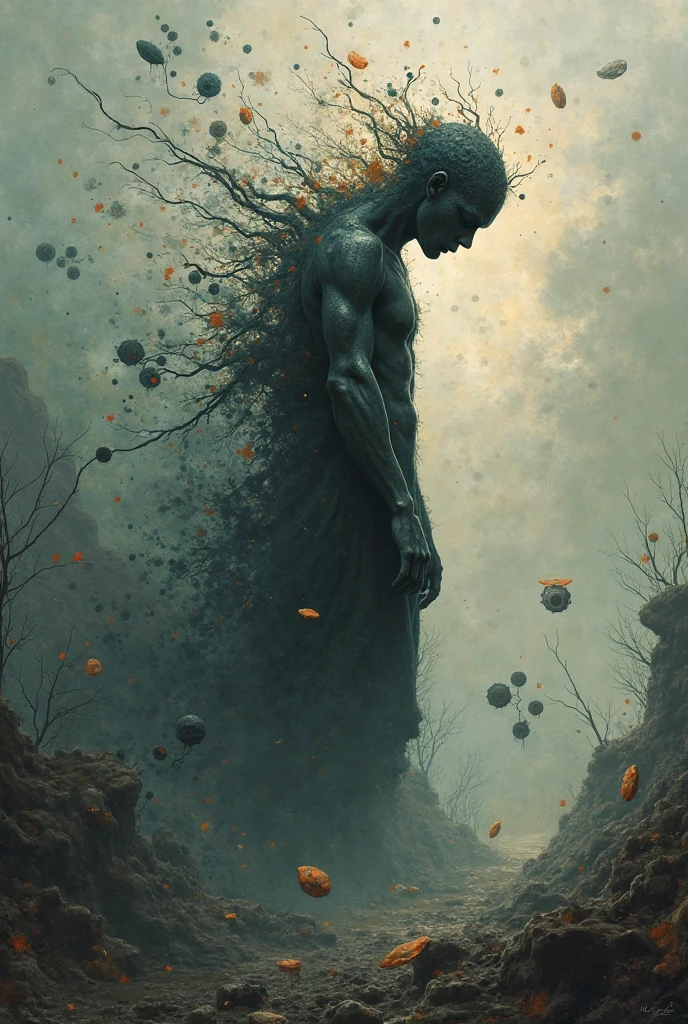 Make an image that symbolizes anxiety and hope