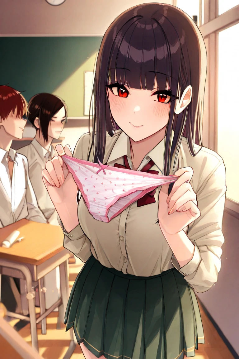 8-year-old、Twin tails、Black Hair、low length、Pink dress、Skirt Lift、Striped underwear、A girl is surrounded by men masturbating their dicks、In the city、Lots of passersby、A lot of ordinary people、Bukkake
