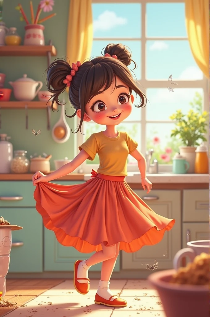 Noodle girl dance
