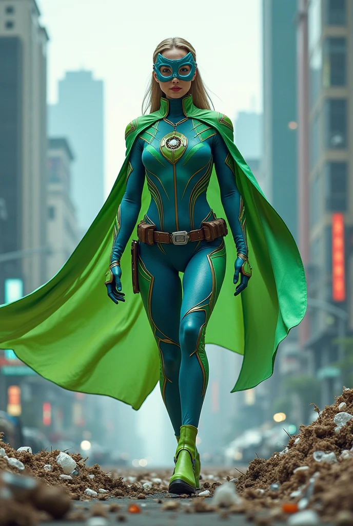 To create a balanced color palette for Athena's heroine costume, we can combine shades of blue with elements that reflect the essence of ??? Flash's costumes (red and teal and yellow) and Artemis (green and gold). Here is a suggested palette that incorporates these influences in a subtle and elegant way:
### Paleta de cores:
1. **dark blue (primary)**
- Hex: #003366
- Rationale: A deep and elegant shade of blue, serving as the main color of the costume.
2. **light blue (secondary)**
- Hex: #6699CC
- Rationale: A soft shade of blue for details and contrasts, maintaining the cohesive palette.
3. **Moss green (detaileds)**
- Hex: #556B2F
- Rationale: A darker shade of green, inspirado no trajand Artemis, used for smaller details that evoke her heritage.
4. **Soft gold (Accents)**
- Hex: #DAA520
- Rationale: A more discreet shade of gold to accentuate and add a touch of sophistication, inspired by the golden details of Artemis' costumes.
5. **Bordeaux (Accents)**
- Hex: #800000
- Rationale: A dark shade of red for small details and accents, reflecting ??? Flash's influence subtly.
### Application:
- **Main Body of the Costume**: dark blue (#003366) for the majority of the costume, offering a sophisticated and non-flashy look.
- **detaileds e Painéis**: light blue (#6699CC) to add contrast and enhance the design without losing cohesion.
- **Accents e Acessórios**: Moss green (#556B2F) for small details like gloves, booties, or belt, integrating Artemis' legacy.
- **Decorations and Emblems**: Soft gold (#DAA520) for edges, Insignia, and other small details that highlight and add a touch of elegance.
- **Accents Adicionais**: Bordeaux (#800000) for minimal elements like stitching or small emblems, bringing a slight influence from ??? Flash's costume without being dominant.
This combination creates a harmonious and sophisticated costume that reflects the influences of her parents without being excessive
