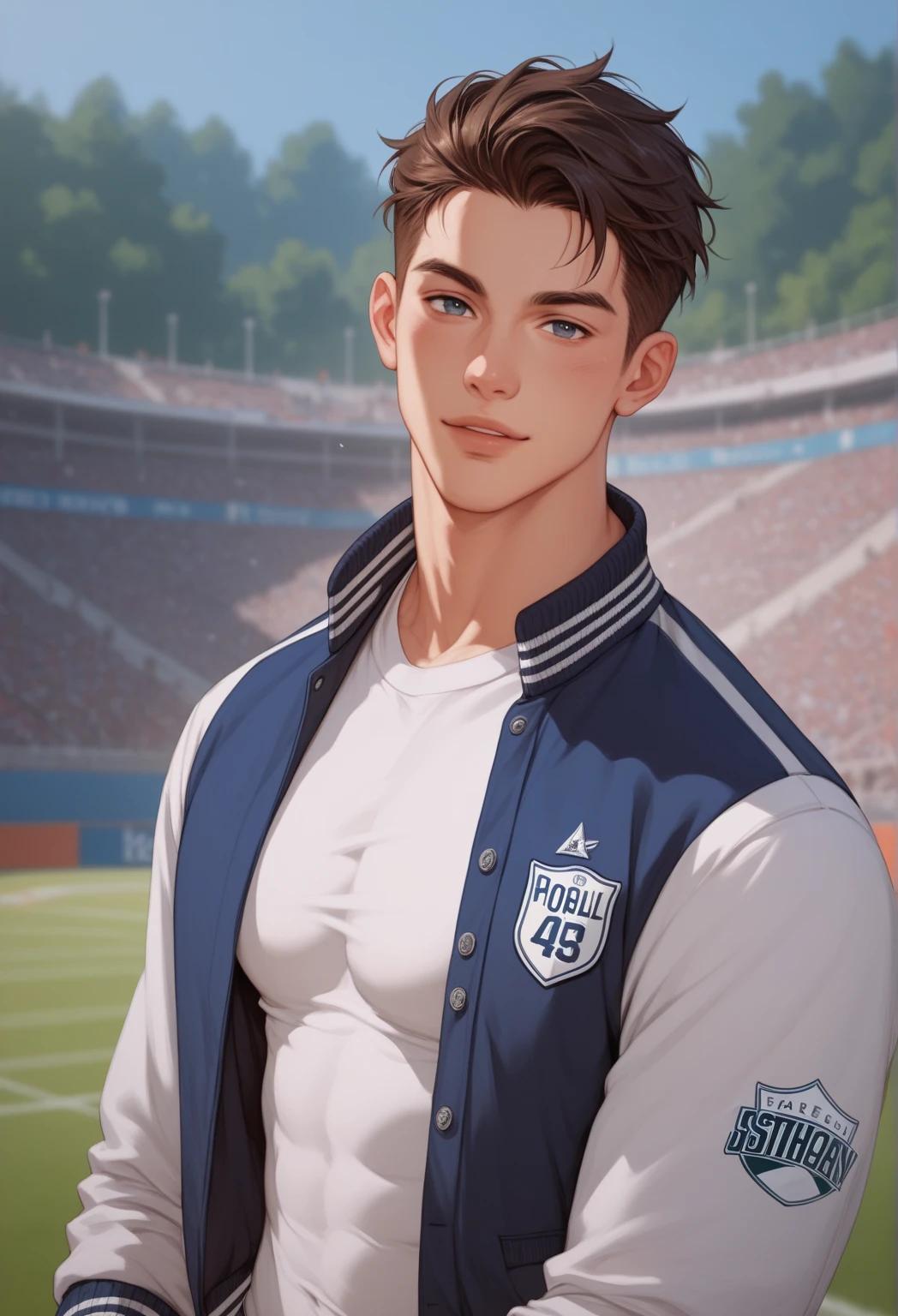 Hot sexy male teenager wearing tight baseball unform