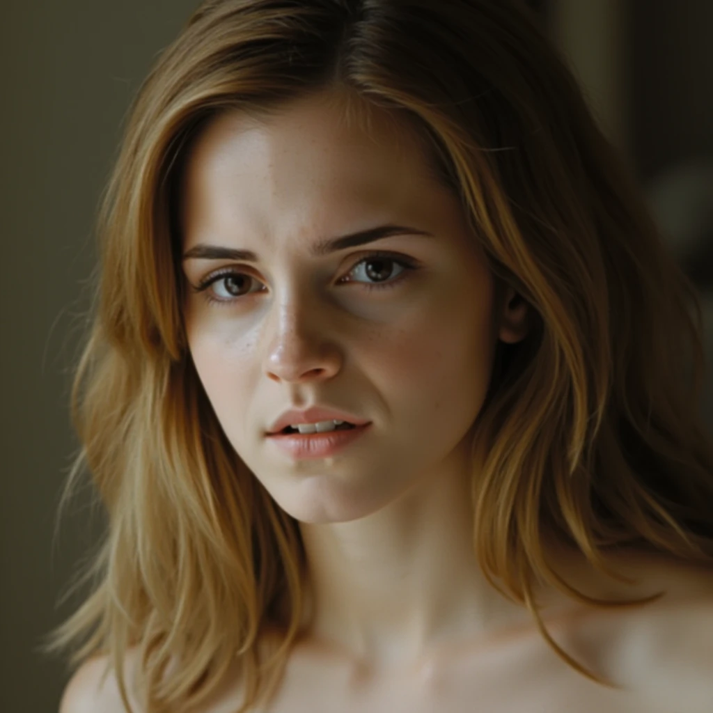 (Emma Watson:1.3), Head empty, only precum, hypnosis, precum-final, precum, sperm, stupid whore, precum-whore, sex obsessed, Nymphomaninmaniac, Nymphomanin, precum on face, (photorealestic, RAW photography, extreme detail, hyper-realistic:1.3), final, Cowboy-shot, Full body, (perfect anatomy, big , huge breasts, perfect body, proportionally perfect), precum on breasts, precum covered, (perverted science lab background:1.3)