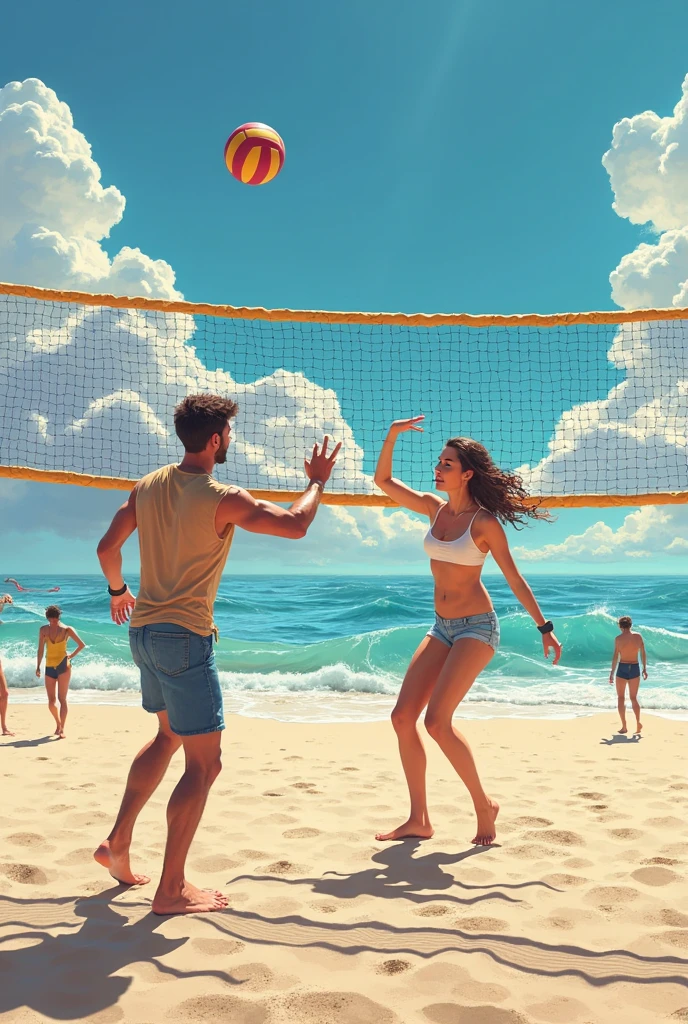 volleyball background for poster