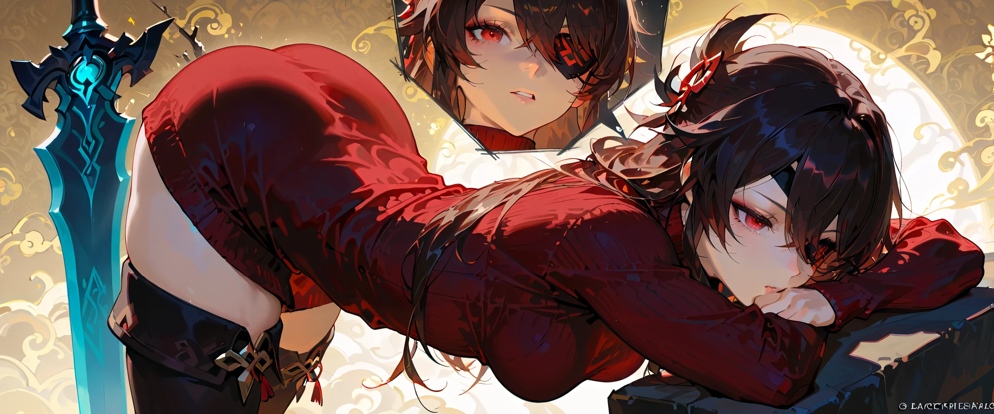 Tentacle binding,cum shots,Nipple patches,X-rated,undertale,chara,red - eyed,Charming,Evil laughter,sexy for,green color,brown pubic fur,red colour,Open chest and breasts,Open navel,pantyless,no-bra,stocklings,Full body standing painting,tempting pose,with short brown hair,Stripper,Be red in the face,Lust,Hand repair,the detail,Sex clothes,k hd,Cocked buttocks,love heart,jade foot,Expose the chest,Vest line,with an open crotch,Dress revealingly,flesh body,Obscene lines,痴女,Close to the original,illustration,CG,slaves,Bed,anime big breast,quadratic element(Optimal image quality,tmasterpiece,sexual appetite)