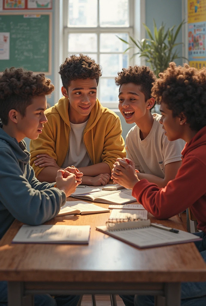 Black Boys enjoying life in a room