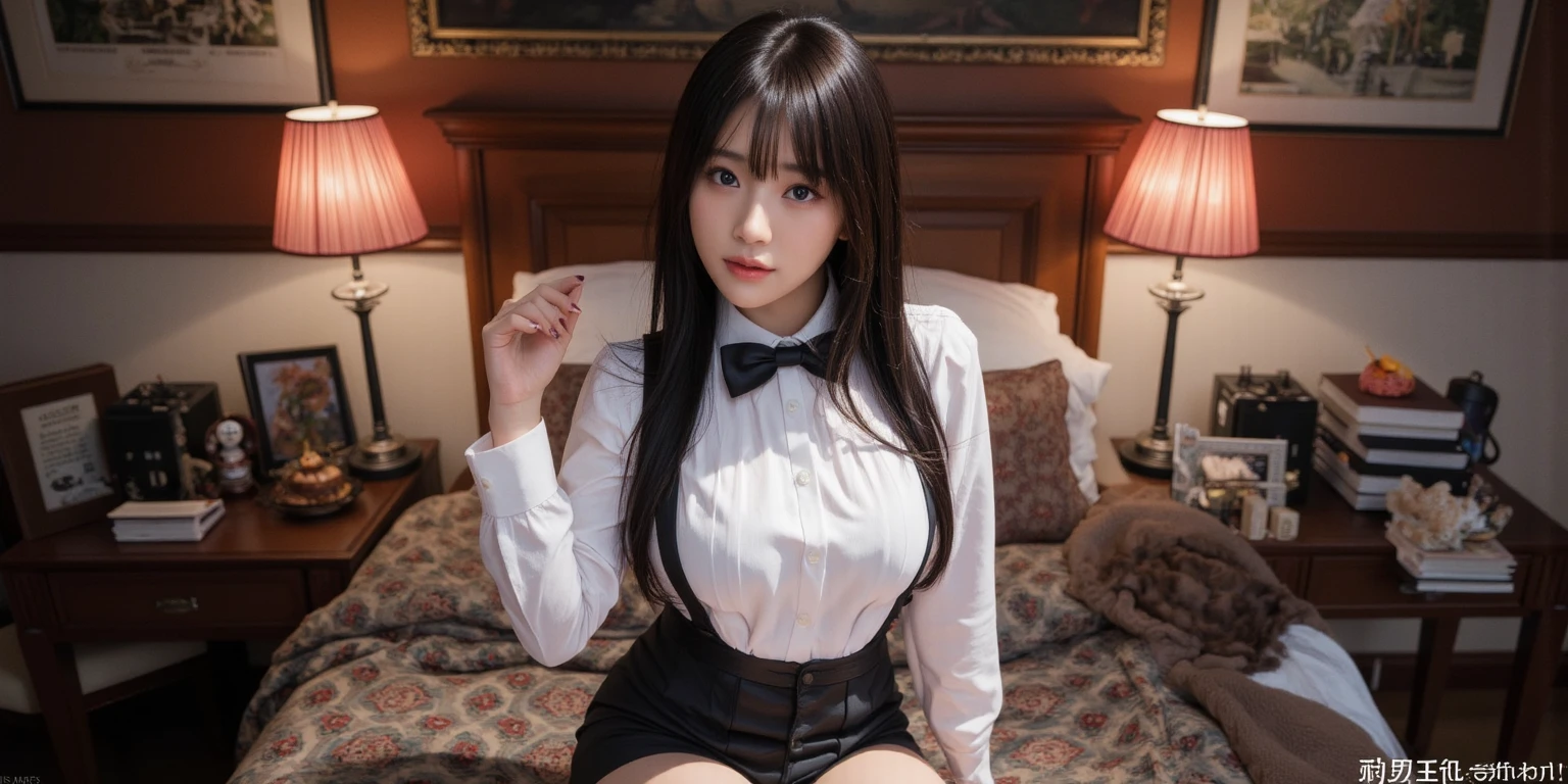 best quality, masterpiece, 1girl, Beautiful face, (photo realistic:1.3), rim lighting, (high detailed skin:1.2), 8k uhd, dslr, high quality, high resolution, 4k, 8k, Bokeh, absurdres, best ratio four finger and one thumb, (realistic:1.3), cute 1girl, wearing black formal blazer, medium breasts, short skirt,