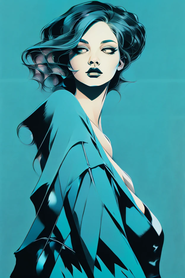 some sexy, dark, loneliness, magic,, tmari, sketch, traditional media, pen drawing, white background (art inspired by Bill Sienkiewicz). oil painting)
