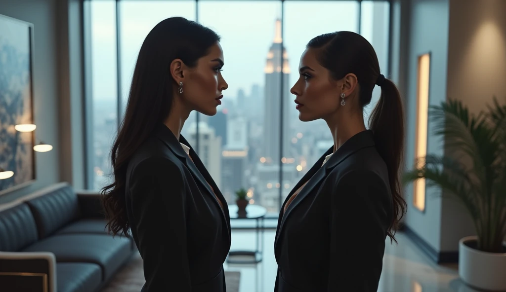 Women in business suit, nsfw,