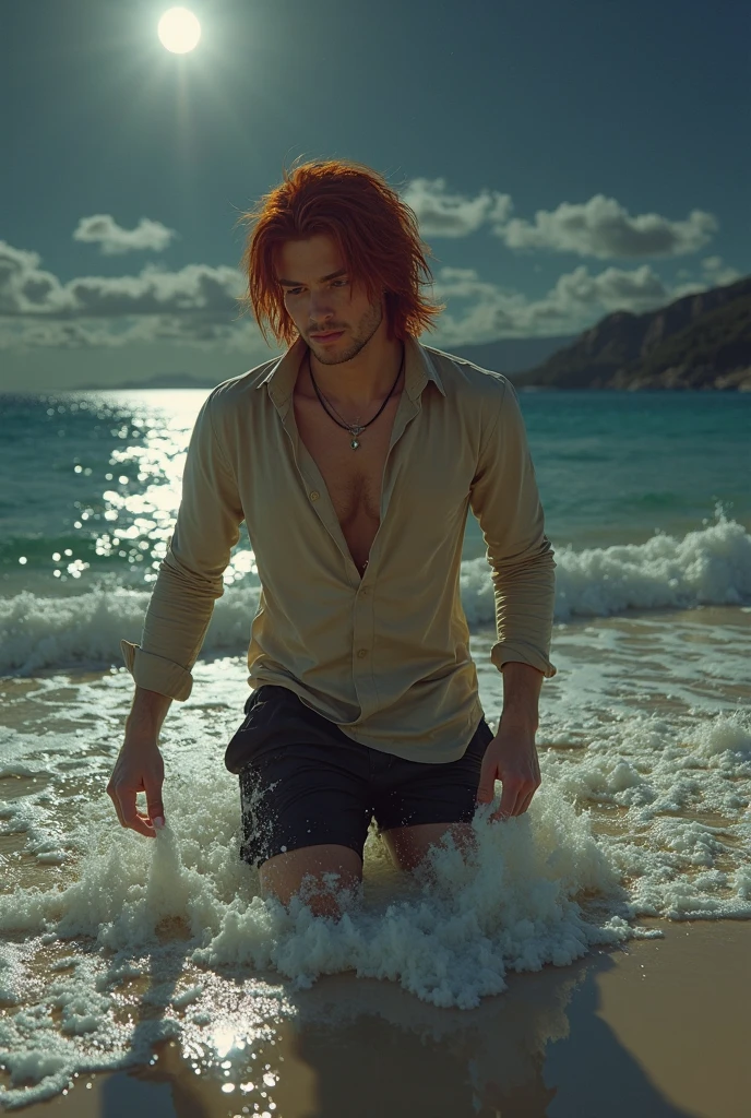 A person drowning in the shallows, being that it is just to get up. It is a reflection of someone who does not want help..