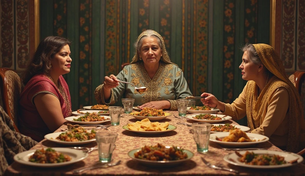 Bangladesh Former PM Sheikh Hasina and Khaleda Zia taking dinner poor condition .

