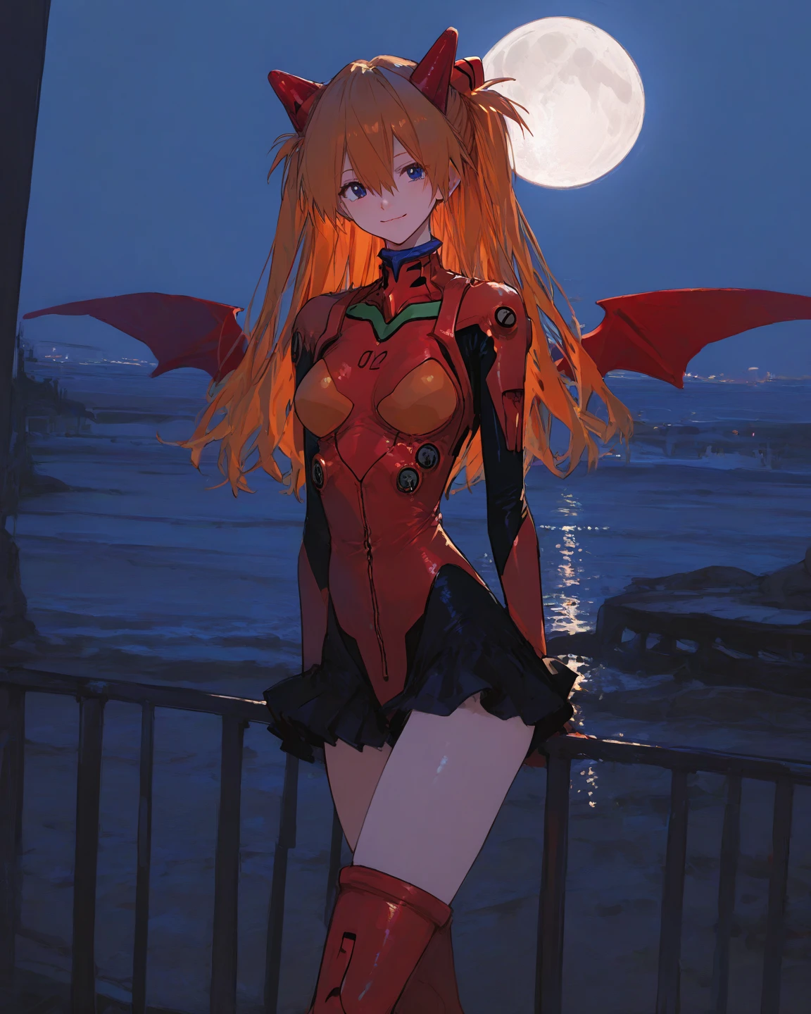 orange hair half dragon milf